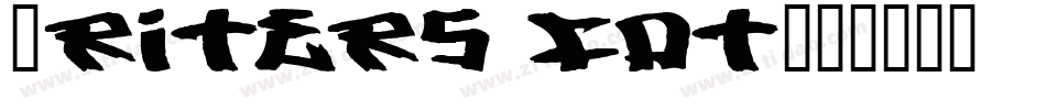 Writers fat字体转换